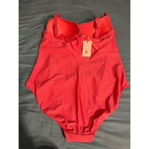 NWT ArteSands Bathing Suit Coral One Piece Women's US 20+ Multi Cup Fit - Picture 4 of 8
